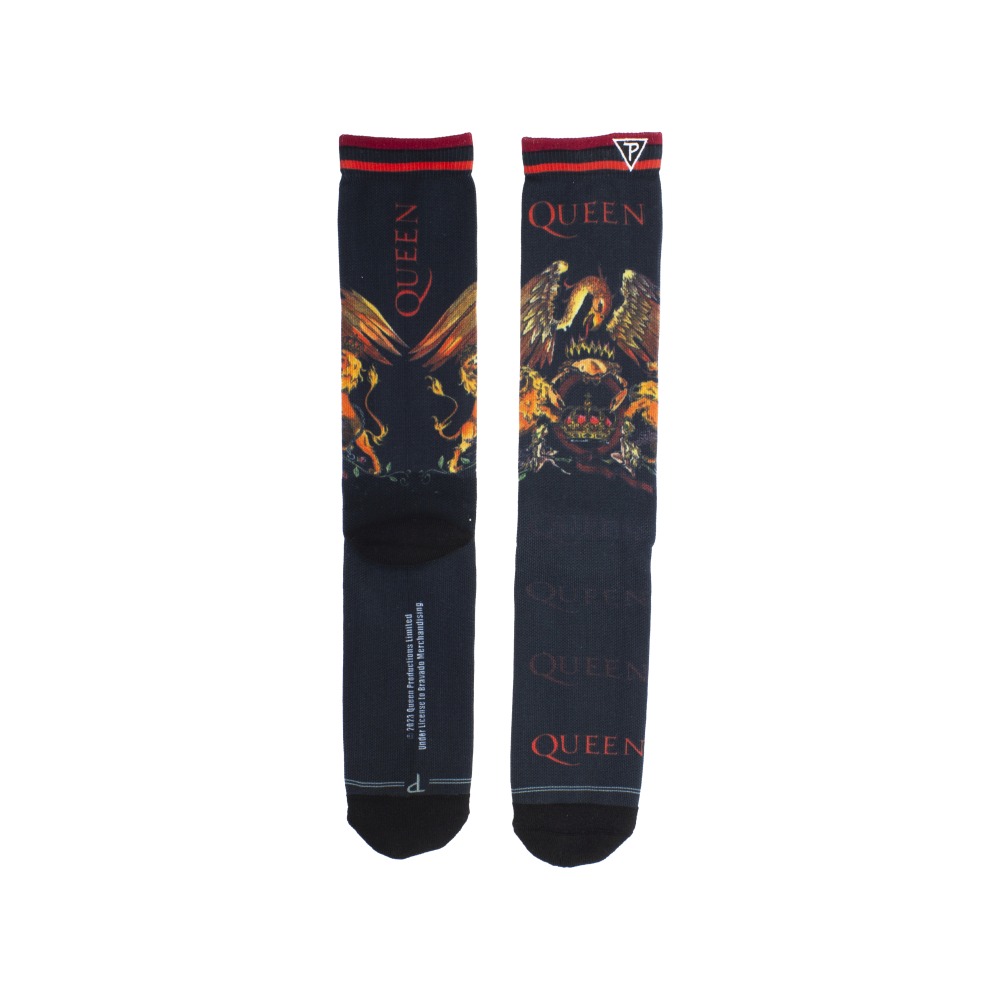 Queen - Full Color Crest Dye Sub Sokken - Zwart